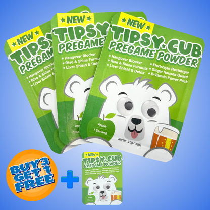 TIPSY*CUB Pregame Powder Starter 3-Pack